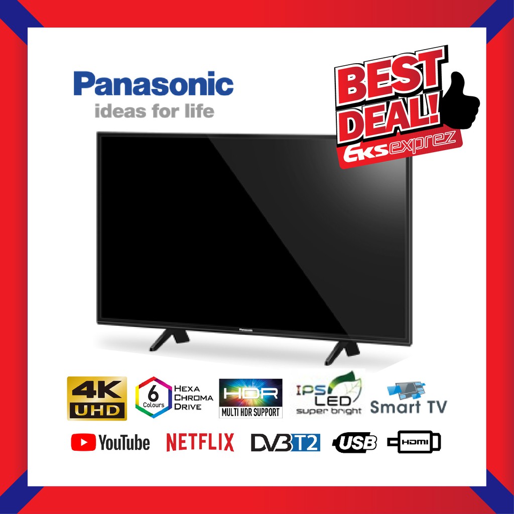 User Manual Panasonic 43 Gx600 4k Uhd Hdr Smart Tv Th 43gx600k Netflix Youtube Manualsfile