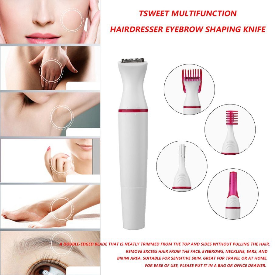 💥Stock Malaysia 💥5 In 1 Women Armpit hair Body hair Electric Trimmer Hair  Removal Shaver Female Shaving Machine | Shopee Malaysia