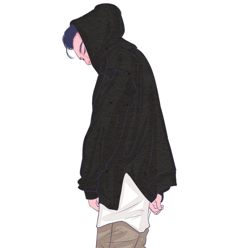 loose bottom hoodie