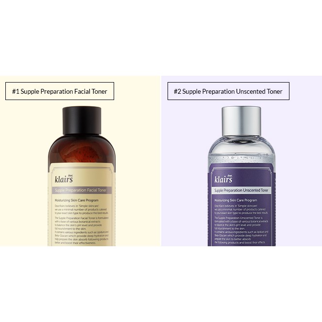 klair supple preparation unscented toner
