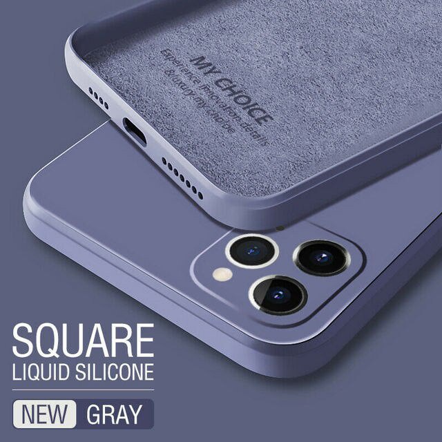 shopee: Square Liquid Silicone Case For Huawei Honor 8X 10 Lite 20 Pro Nova 5T Original Luxury Solid Color Soft Cover (0:2:Color:Gray;1:1:Model:Honor 10)