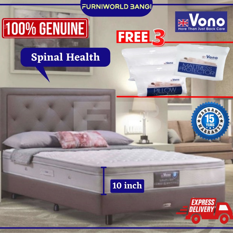 SpinePro 800 Vono Mattress Spine Pro Collection Spring Bed Super Single
