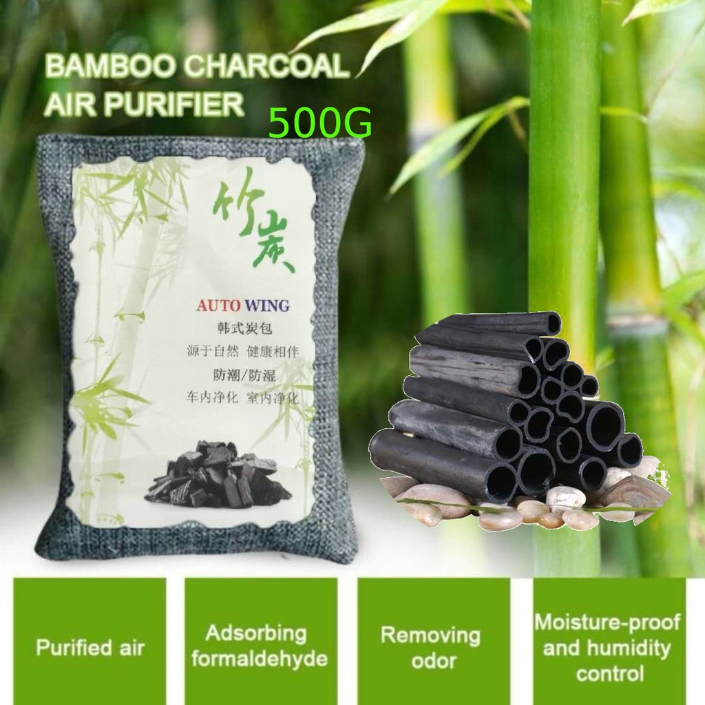 500g Auto Wing Activated Carbon Bamboo Charcoal Bag Natural Air Freshener Purifier Refresh Odoor Purifier For Car Home