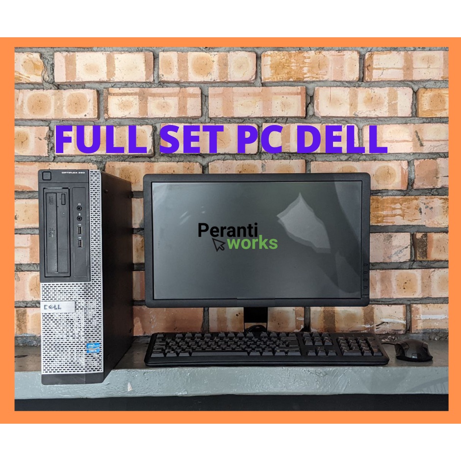 Set computer processor i3 i5 i7 Monitor Refurbished pc murah PC murah komputer second hand SSD i3 ram 4gb