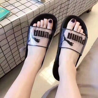 puma leadcat jelly slides white