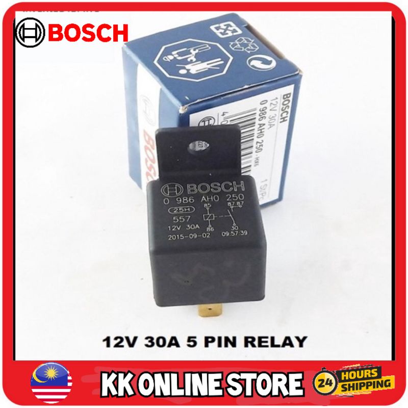 1pc Original Bosch mini Relay 12V 5 Pin Ready Stock malaysia 0332019150