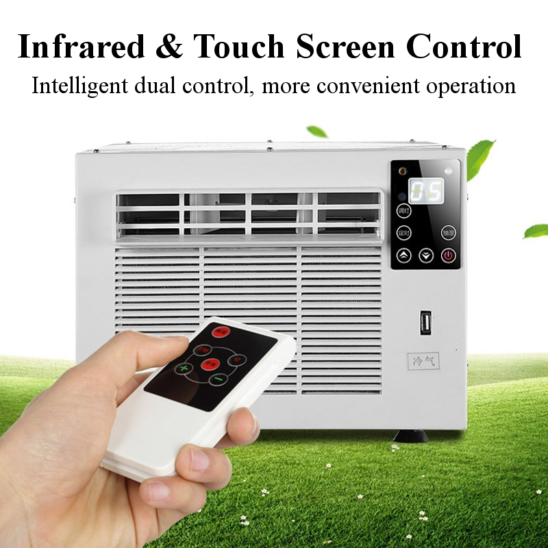 220V Cold/Heat 1100W air conditioner 24-hour timer W/ remote control LED control panel Desktop air conditione For Home Office