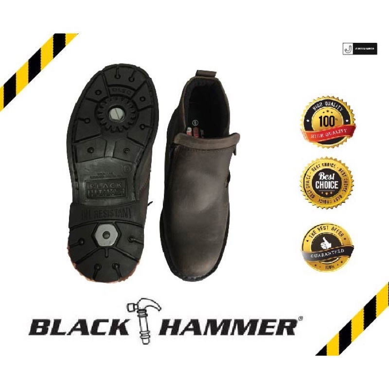 kasut safety black hammer