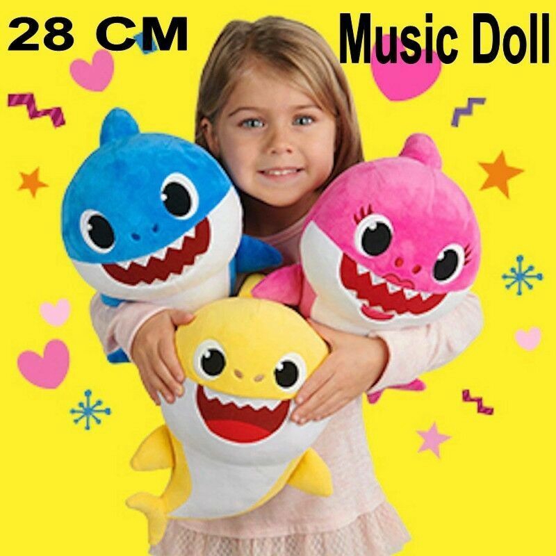 Baby Kids Plush Shark Singing English Song Toy Cartoon Music Doll With LED  Light | Shopee Malaysia