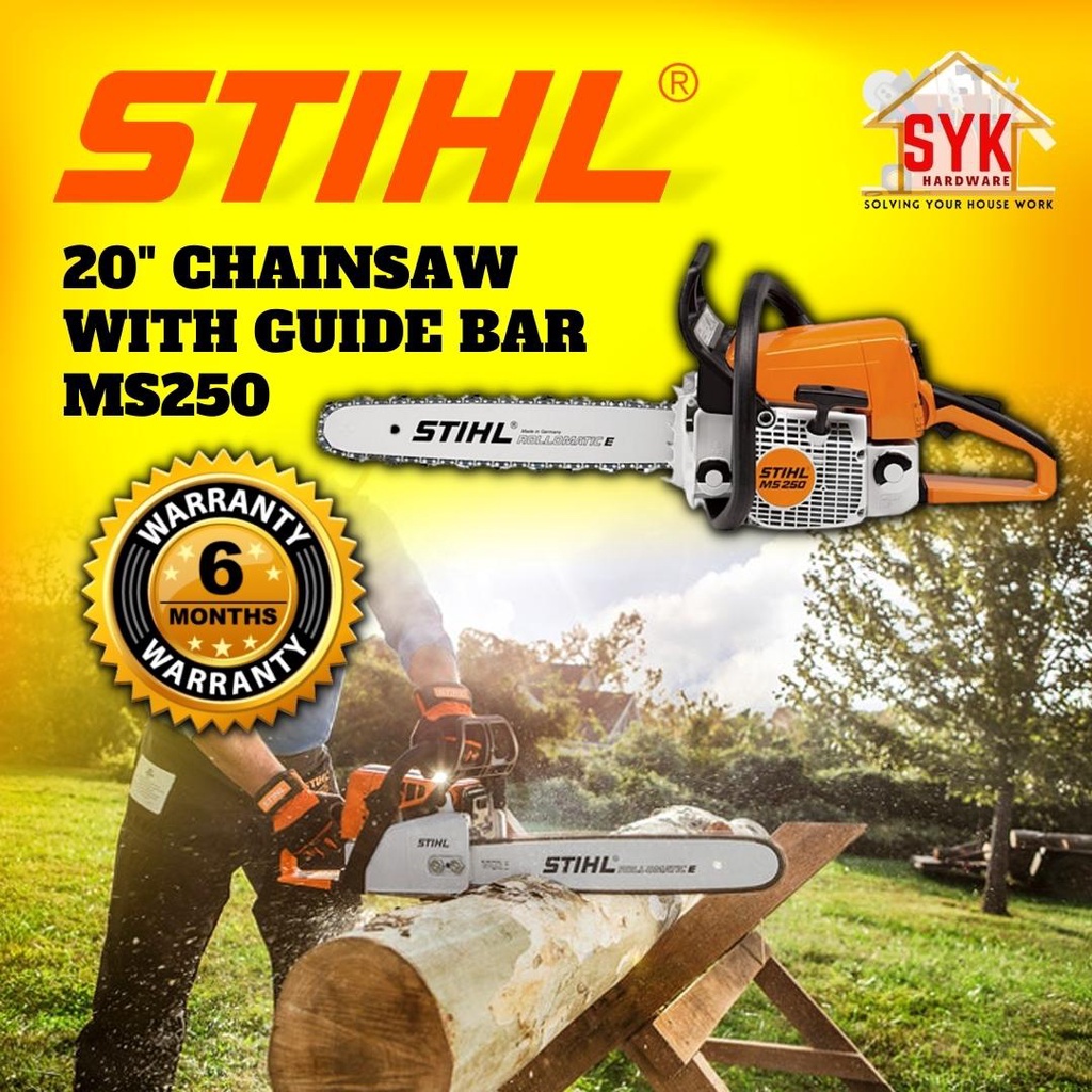 SYK Stihl MS250 20"Inch Chainsaw Stihl Chain Saw With Guide Bar Saw