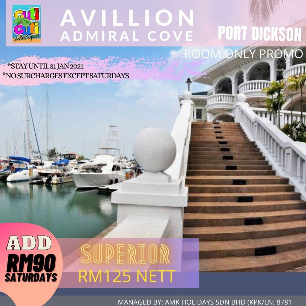 HOTEL AVILLION ADMIRAL COVE PORT DICKSON (SUPERIOR ROOM) Shopee Malaysia