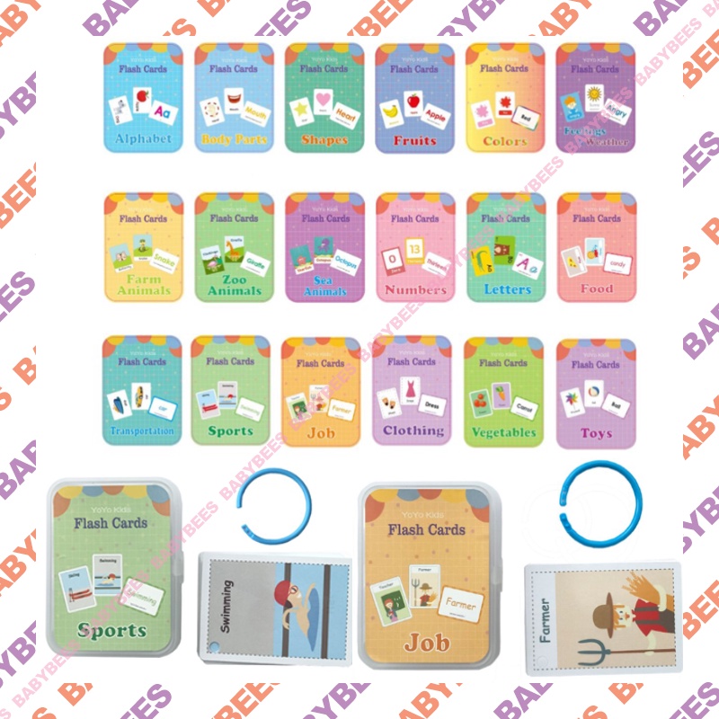 BabyBeesMY Flash Card for Baby, Baby Flash Card Kad Imbas Number