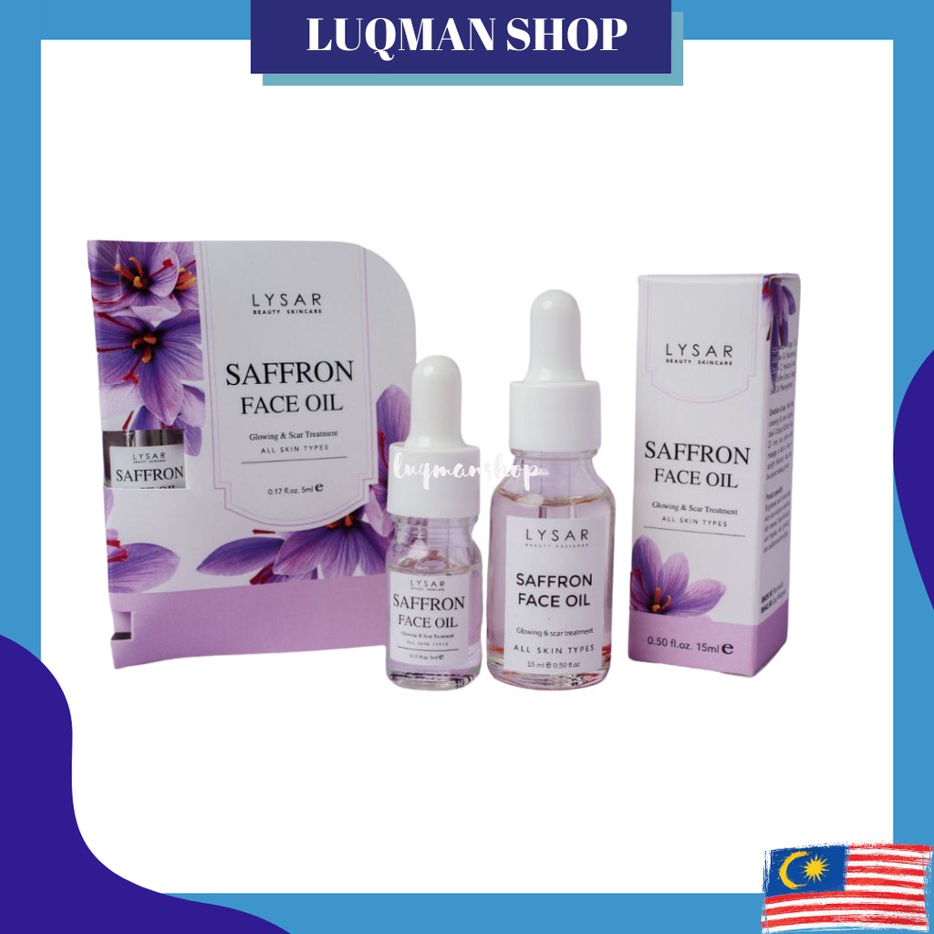 Lysar Beauty Saffron Face Oil (5ml & 15ml)