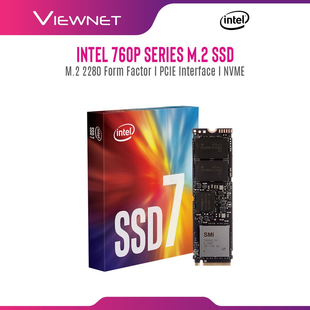 Ovmak sıska Son masa  Intel Solid State Drive SSD 760P Series M.2 PCIe NVME GEN3 3.0 x4/3D2/TLC  (80mm/128GB/256GB/512GB/1TB/2TB) | Shopee Malaysia