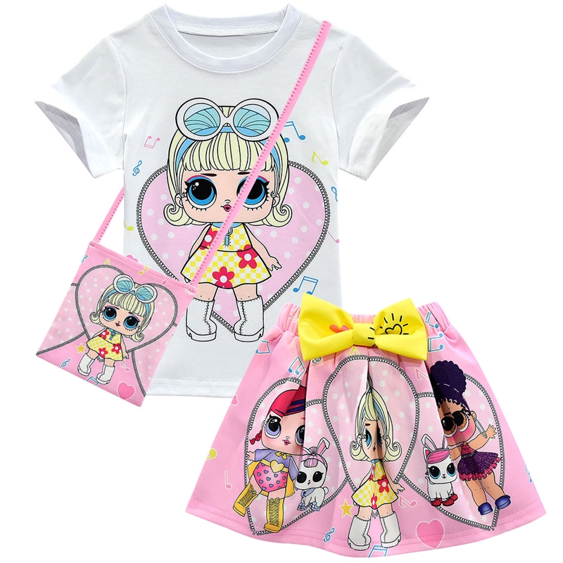 3pcs Lol Surprise Dolls Kids Girls Princess Dress Holiday Birthday - roblox birthday party christmas full color tee shirt all sizes