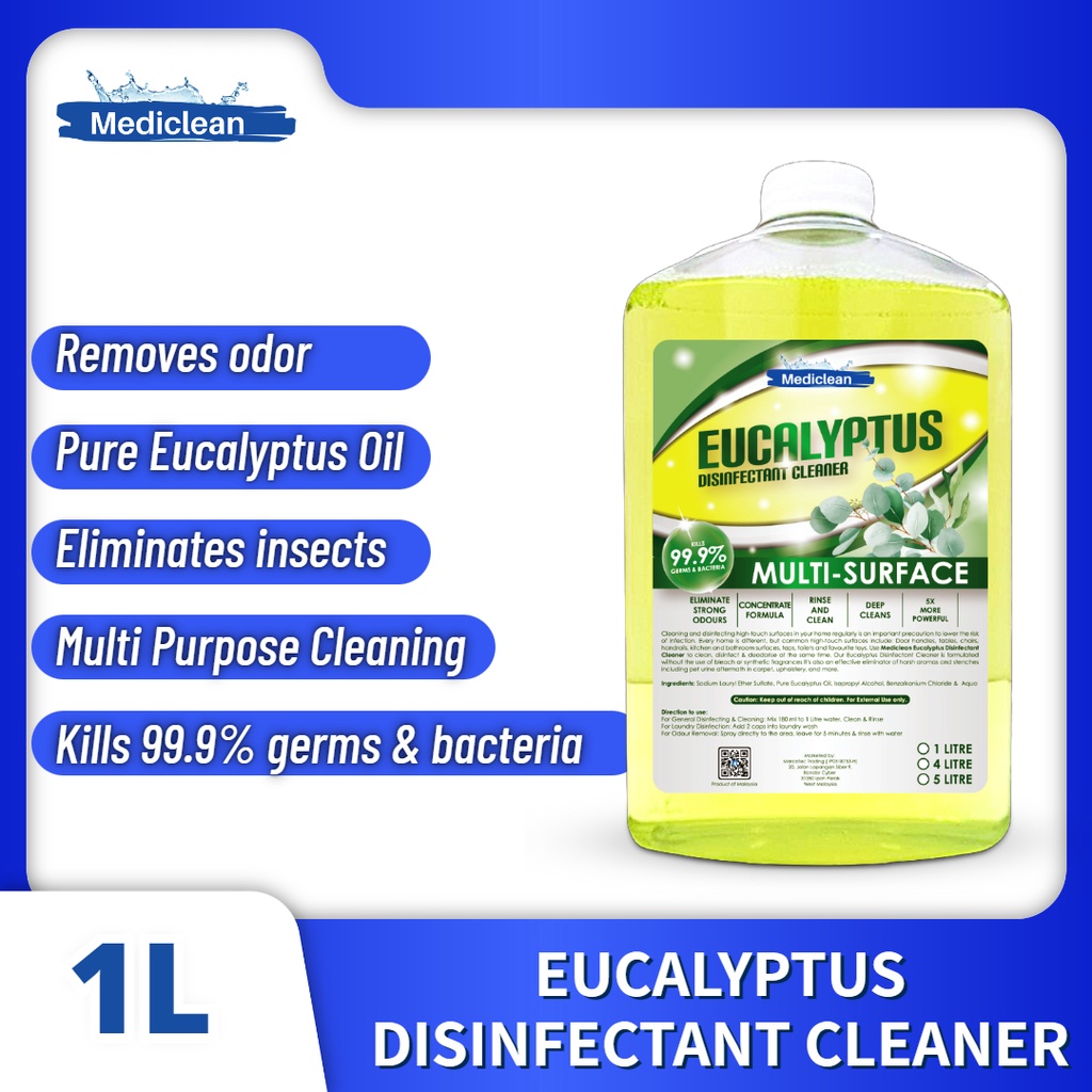 MEDICLEAN EUCALYPTUS DISINFECTANT CLEANER 1000ML | Shopee Malaysia