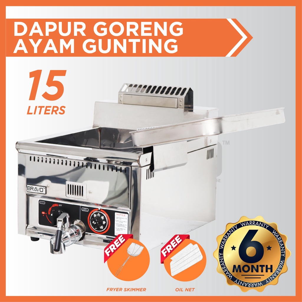 Dapur Goreng Ayam Gunting Gas Deep Fryer Dapur Goreng Ayam Deep Fryer ...