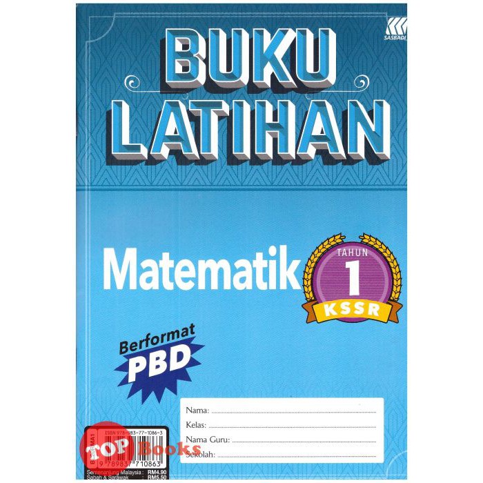 Topbooks Sasbadi Buku Latihan Kssr Pbd Matematik Tahun 1 2020 Shopee Malaysia