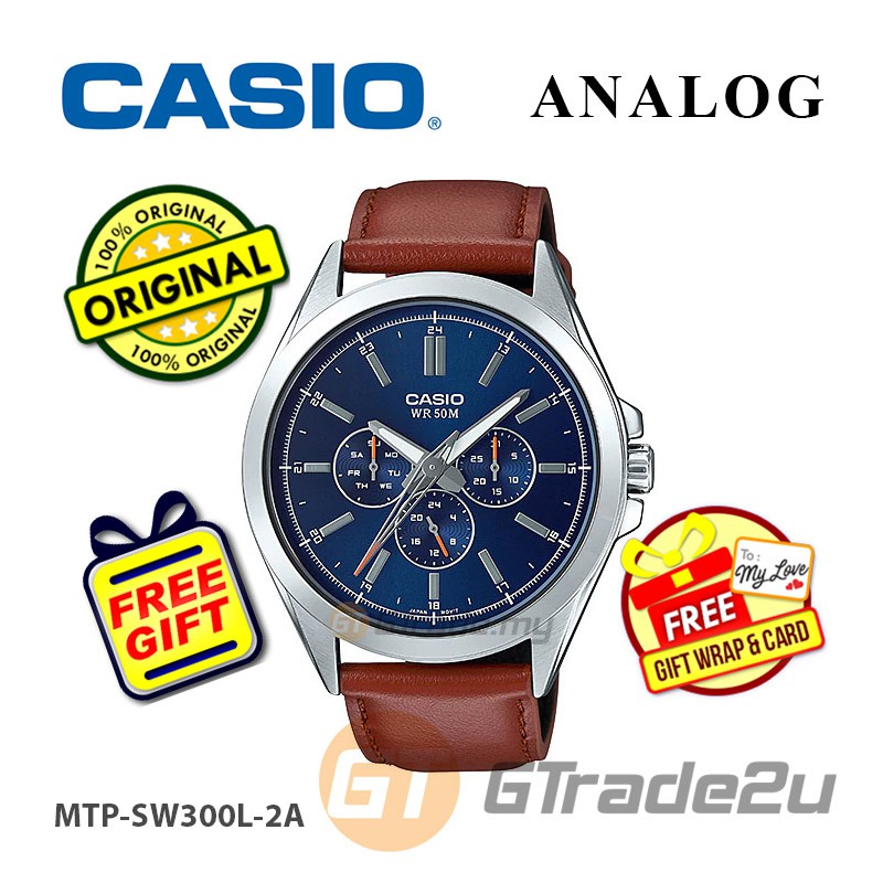 casio watch with sweeping second hand