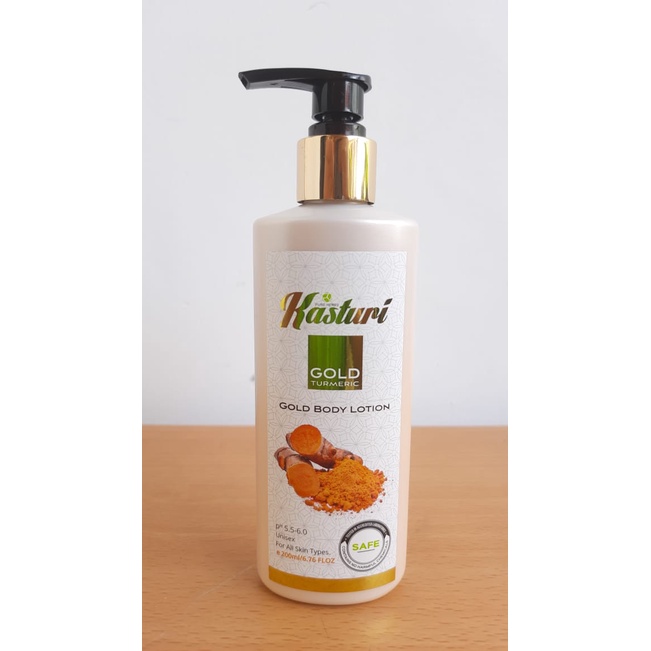 Kasturi gold turmeric gold body lotion 200ml | Shopee Malaysia