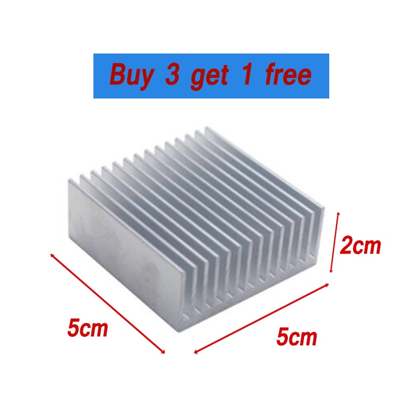 [free shipping] Aluminium Heatsink Heat Sink 50*50*20mm Motherboard