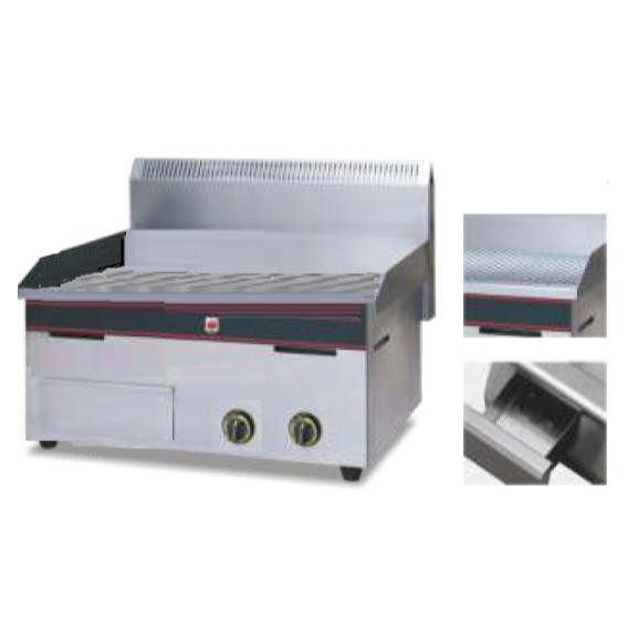 [FNBSTORES] GAS GRIDDLE , ECON RANGE - ALL GROOVED - 530*530mm, CN-GGH721