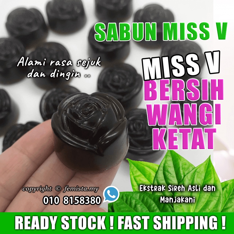 Buy Ready Stock Sabun Miss V Dengan Ekstrak Sirih Asli Dan Manjakani 6gram Sabun Pencuci Wanita Sabun Borong Seetracker Malaysia