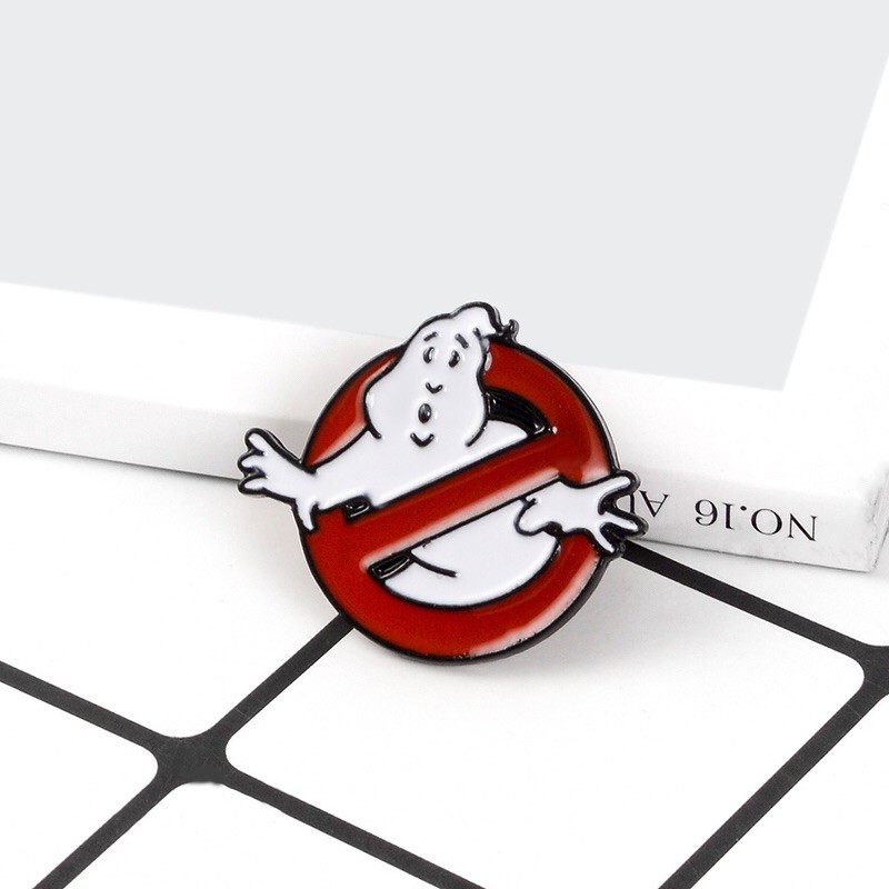 [Ready Stock Malaysia] Ghostbusters Horror Comedy Movie Logo Unisex Geeky Fashion Accesory Steel Badge Brooch Pin