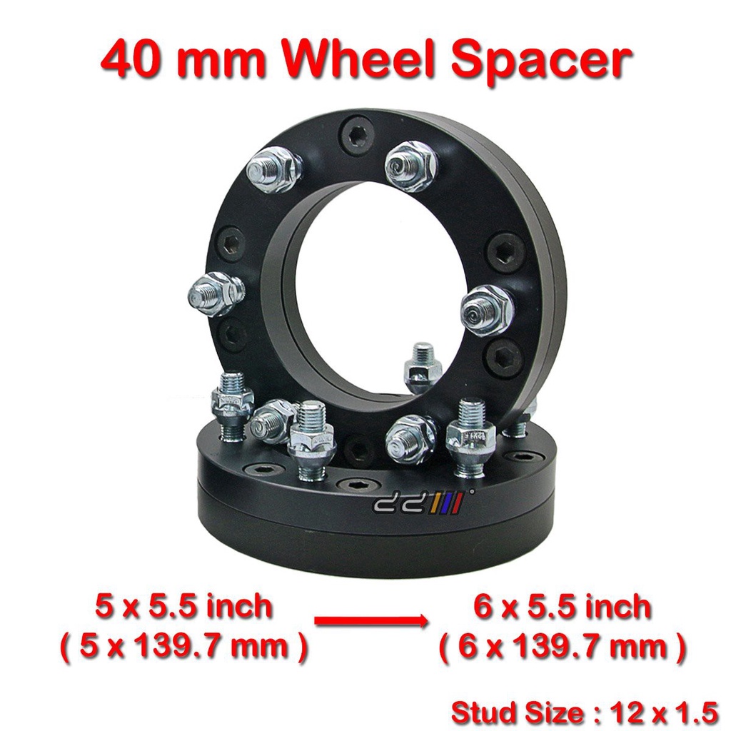 2Pcs Wheel Spacer 40mm 5x139.7 to 6x139.7 Suzuki Jimny SJ410 SJ413 Vitara Grand Vitara