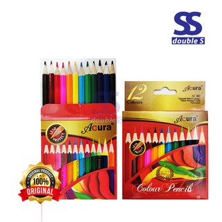  Pensel Warna  Colour Pencils Acura 12 PCS Short 