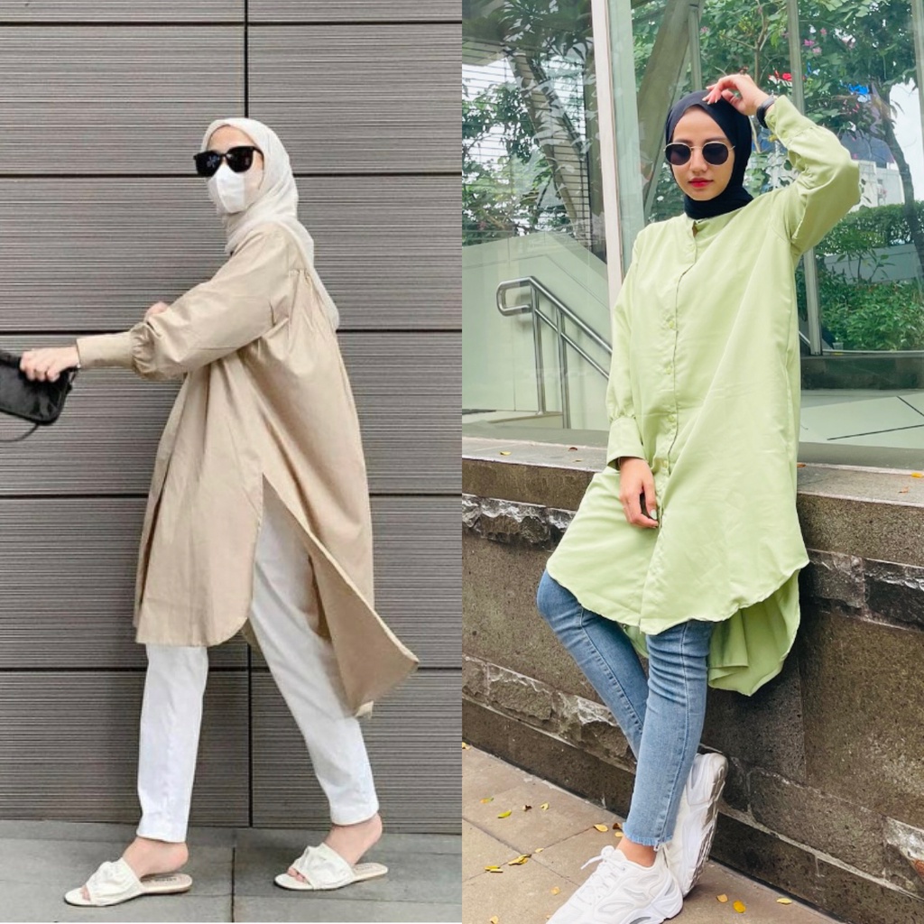 KATUN KEMEJA Rx Fashion - shirt Tiedye Cotton Tiedye XXL /tunik AYUMI/Hanley long shirt/Hanley Tunic Tops Muslim Fashion Women &/[Sale] Tunic premium - NN