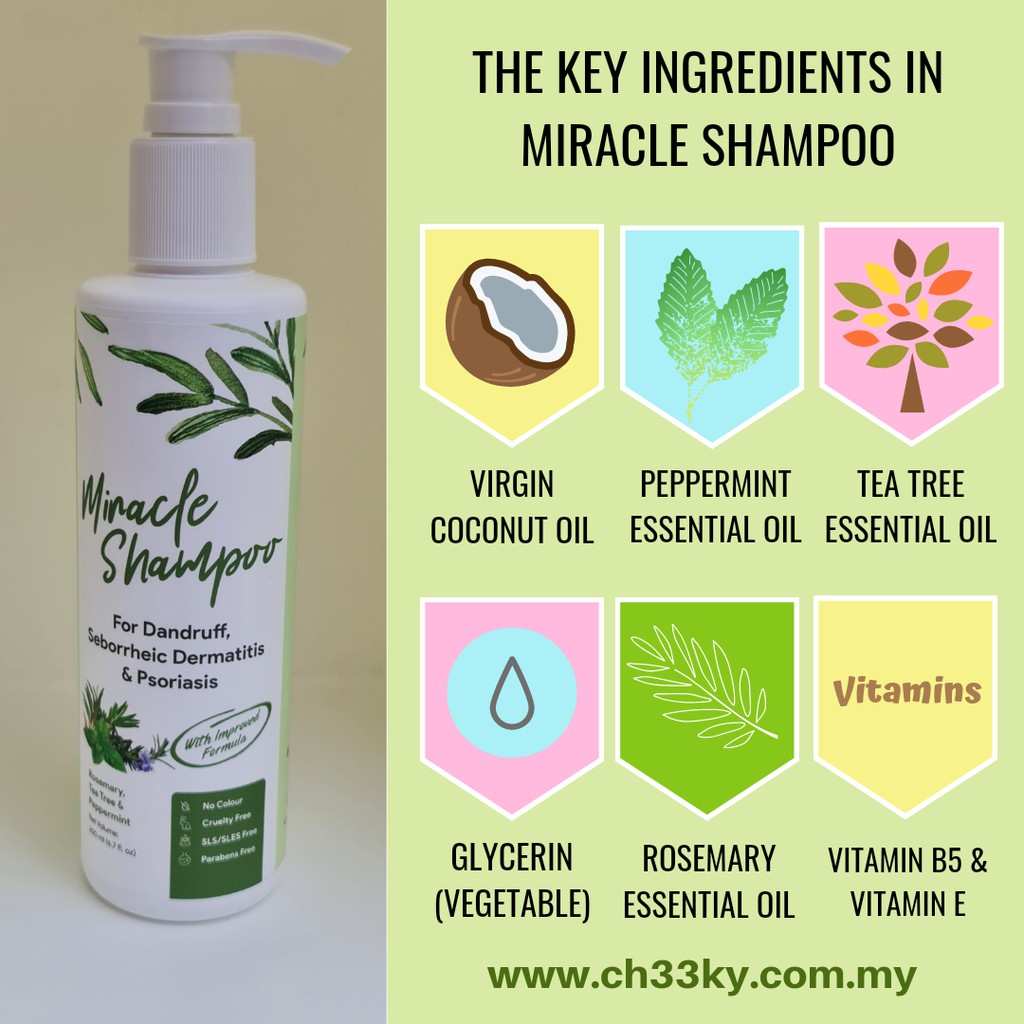 Ch33ky Miracle Shampoo (Therapeutic Shampoo for Dandruff, Itchy Scalp
