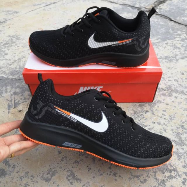 nike zoom black and orange