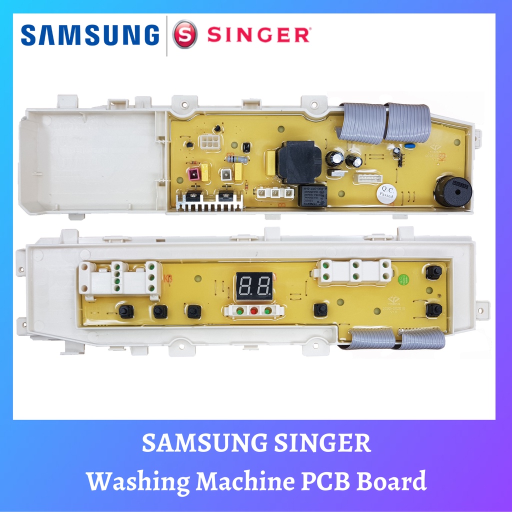 SINGER SAMSUNG Washing Machine PCB Board / Papan PCB Mesin Basuh WA95V3 ...