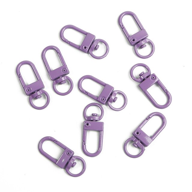 shopee: Metal Key Rings Lobster Clasp Connector For Bag Belt Dog Chains DIY Jewelry Making Findings (0:6:colour:purple;:::)