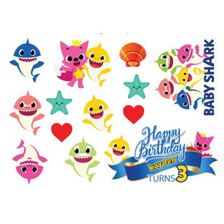 01 Premium Quality Cake Topper Baby Shark Pony Avengers Boboiboy Frozen Elsa Ejen Ali Hello Kitty Mickey Mouse Pubg
