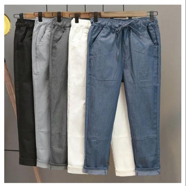 ladies cotton jeans pants