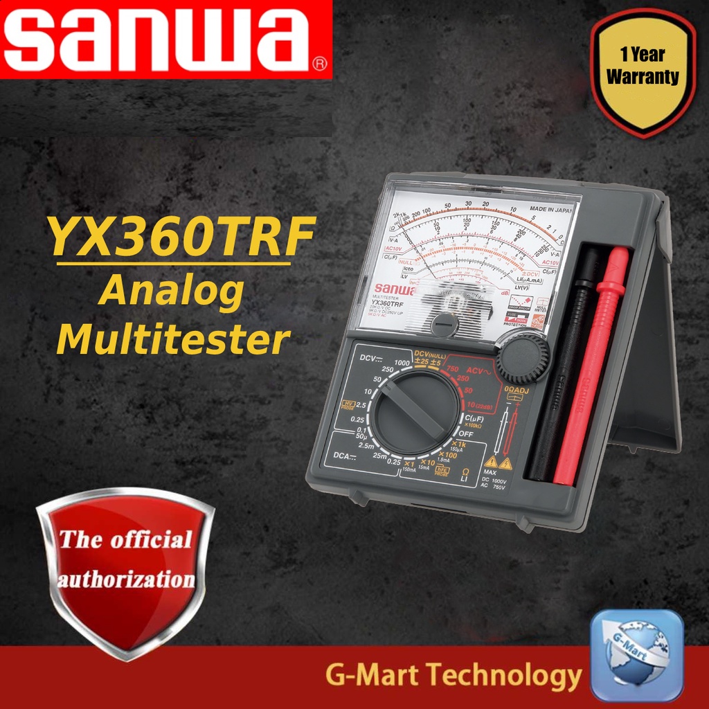 Sanwa Yx360trf Analog Multimeter Acdc Voltmeter Shopee Malaysia 2284