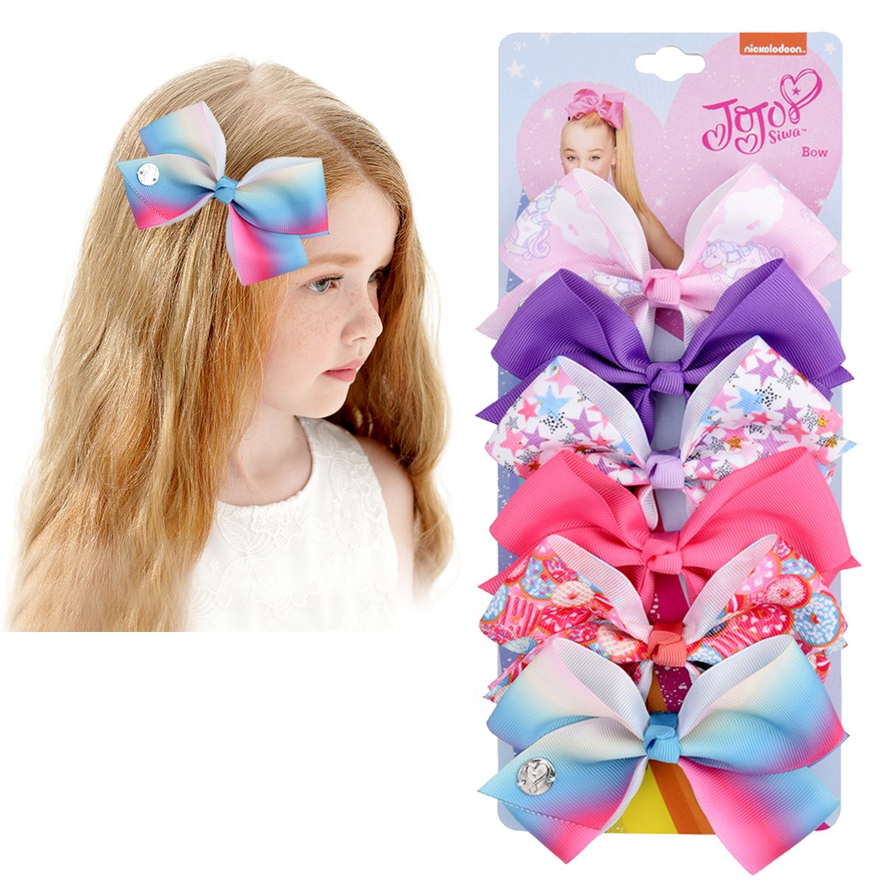 KidsBows Bow-Knot Girls Hair Clips (6 Pcs)