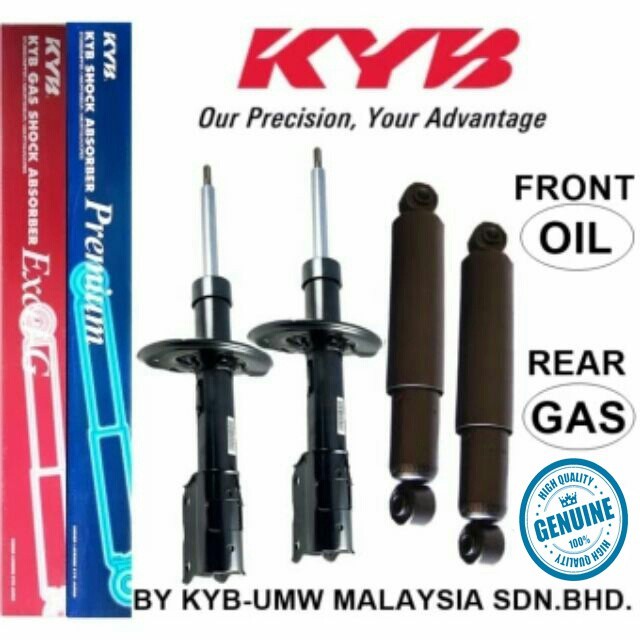 Proton Saga Iswara Lmst 1985 2008 Original Kyb Shock Absorber New Full Set Front Oil Rear Gas Shopee Malaysia
