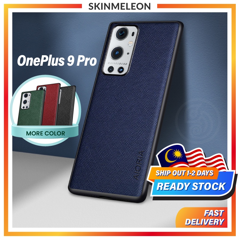 SKINMELEON OnePlus 9 Pro Case Elegant Cross Pattern PU Leather TPU Casing Protective Cover Phone Case
