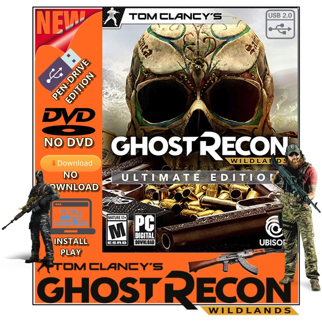 Tom Clancy S Ghost Recon Wildlands Ultimate Edition 64 Gb New 2 0 Pen Drive Installation Edition Shopee Malaysia