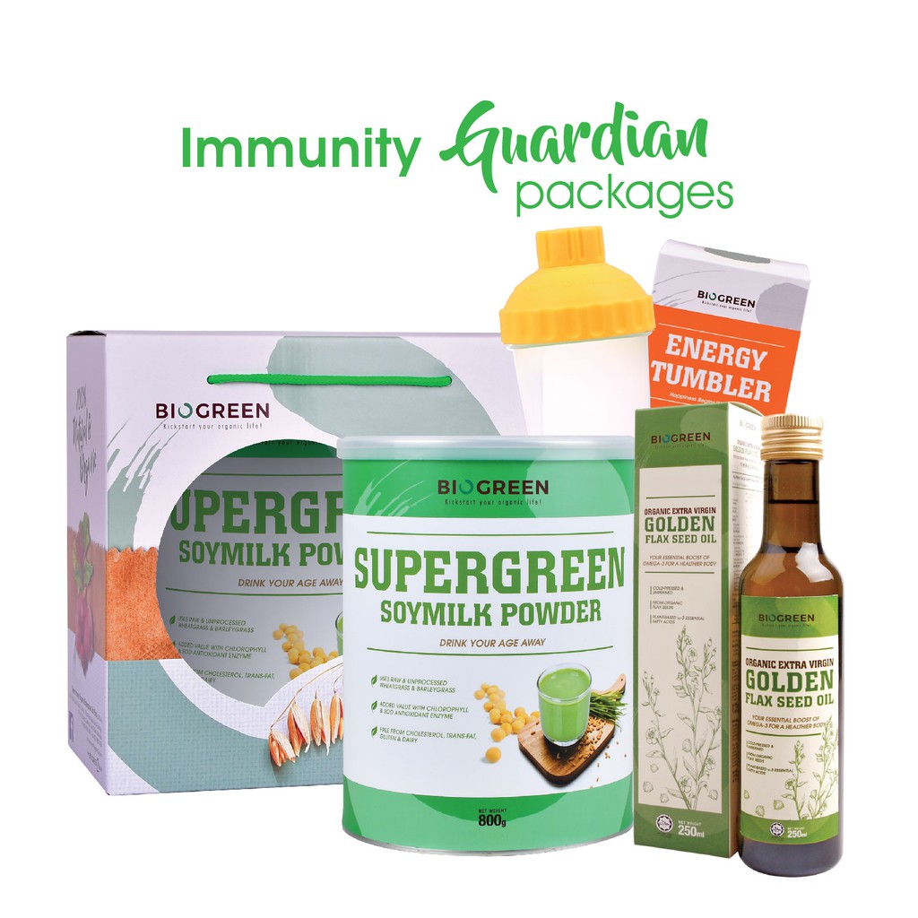 Immune Guardian AntiInflammation Package (Supergreen + Golden Flaxseed