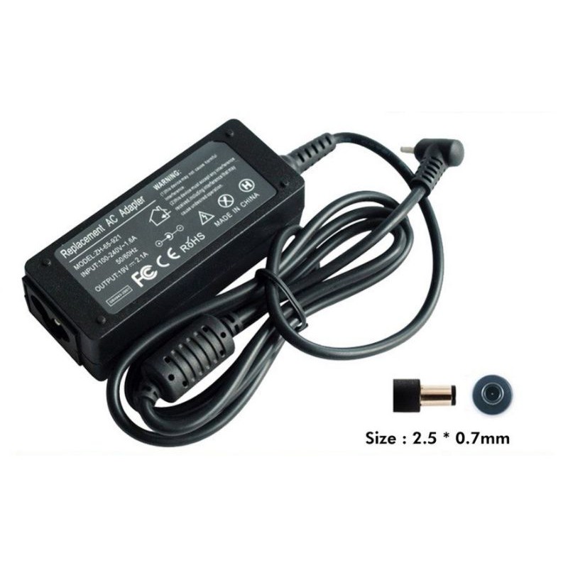 Asus Eee Pc X101h 1005 Ha Series 19v 2 1a 40w 2 5 0 7mm Laptop Charger Free Power Cord Plug Shopee Malaysia