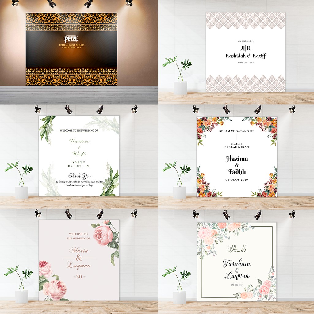 Backdrop Photobooth Custom Design For Your Wedding Reception
