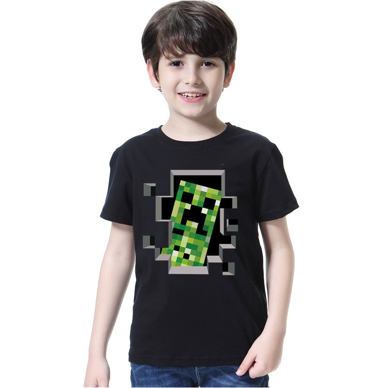 ready stock kids boys roblox character head video game graphic t