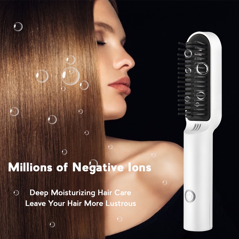 Romyse Wireless Hair Straightener Hair Comb Curly hair Curler Perfect