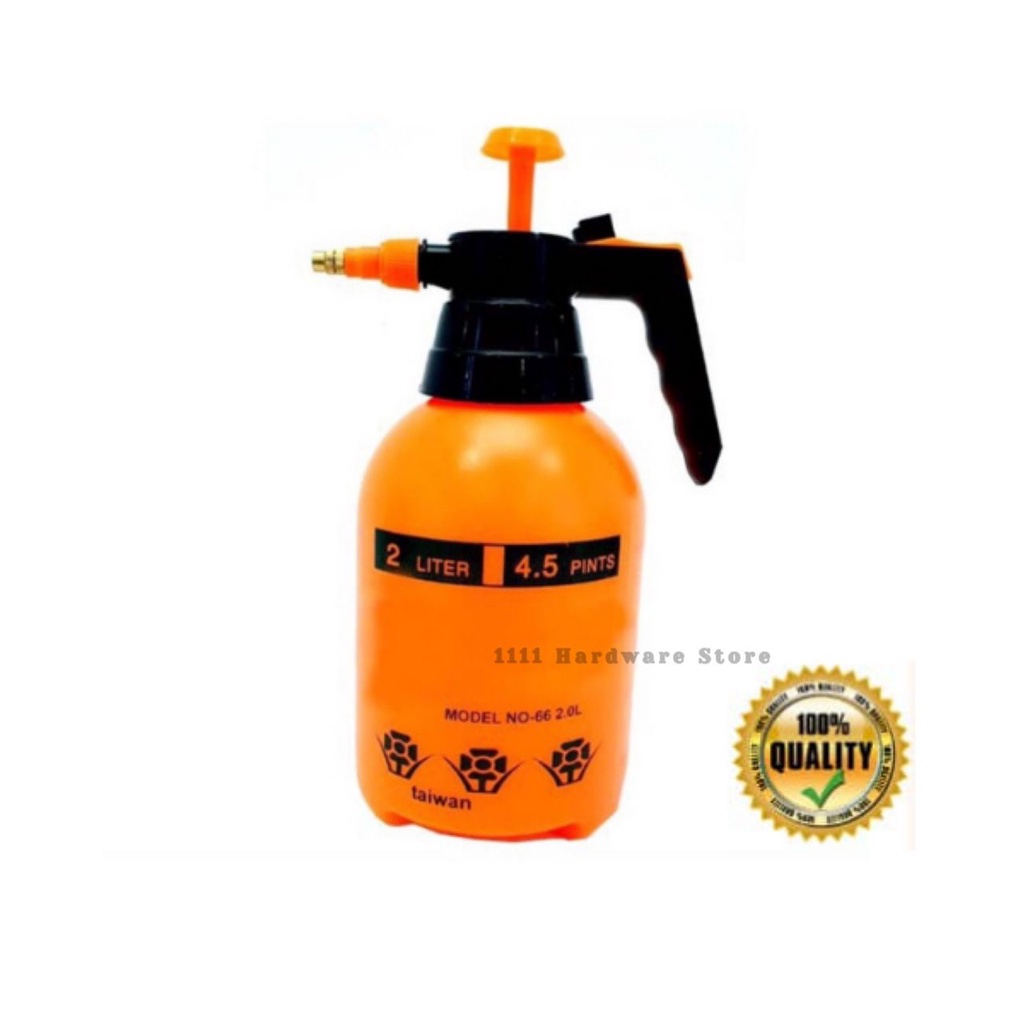2 LITER MULTIPURPOSE PRESSURE HAND PUMP SPRAYER GARDENING TOOL WATER