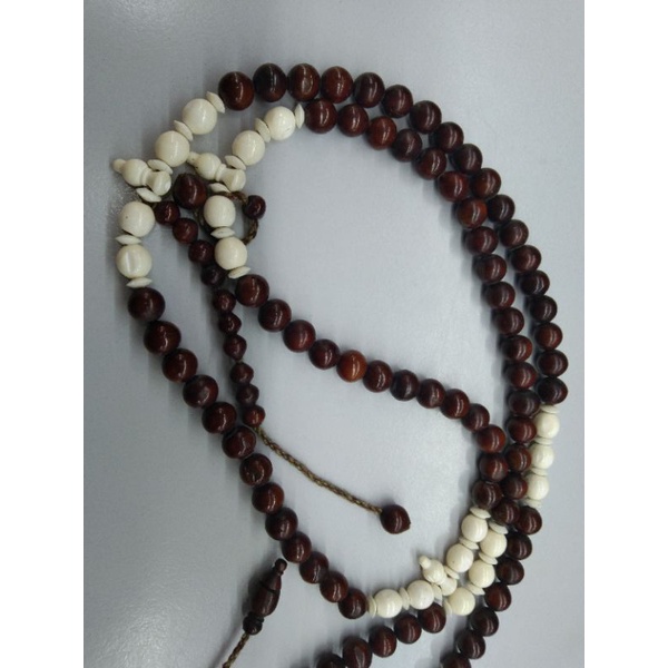 TASBIH KAYU KOKA CAMPUR TULANG UNTA ORI