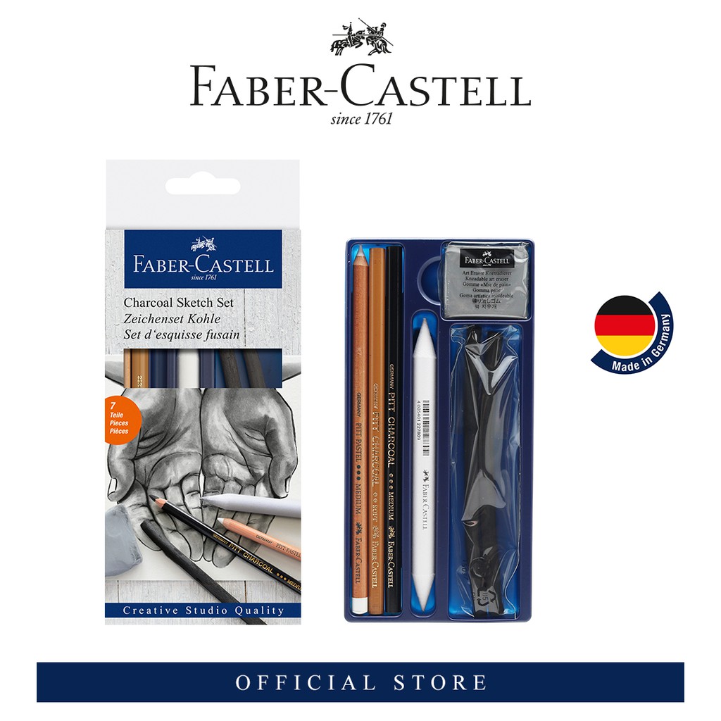 Faber Castell Creative Studio Charcoal Sketch Set Gift With Purchase